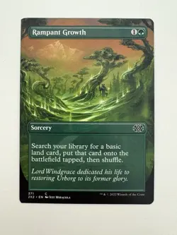 Rampant Growth Borderless MTG Magic the Gathering Card NM Near Mint 2X2 - Image 1