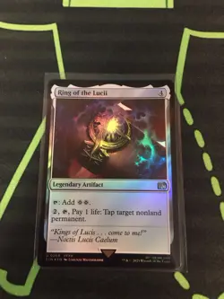 MTG Magic The Gathering Ring Of The Lucii Foil Legendary Artifact Final Fantasy - Image 1
