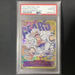 PSA 10 Monkey D. Luffy OP05-119 SEC Alt Art Nika Gear 5 ONE PIECE CARD Japanese - Image 1