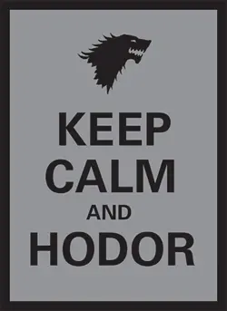 Legion 50 MTG Standard Card Sleeves Deck Protector - Keep Calm and Hodor - Image 1