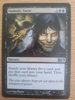 1x DIABOLIC TUTOR - M12/8th - MTG - Magic the Gathering - Image 1