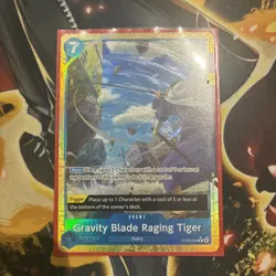 One Piece Card TCG - Gravity Blade Raging Tiger - OP06-058 - Alt Art- PRB02 - Image 1
