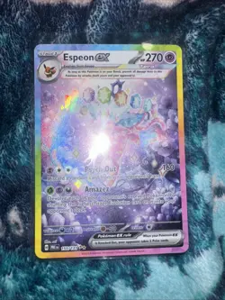 Pokemon TCG Espeon EX Prismatic Evolutions Holo Card 155/131 Near Mint Condition - Image 1
