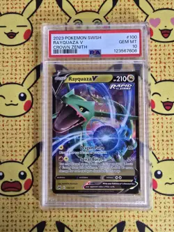 Pokemon Card - PSA10 GEM MT - Rayquaza V - Crown Zenith - 2023 - 100/159 - Image 1