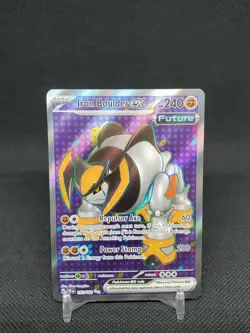 Iron Boulder ex 192/162 Temporal Forces Full Art NM Pokemon Card - Image 1