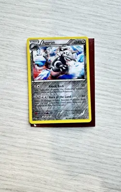 Aggron Pokemon Reverse Holo Steel Card Year 2013 (5243) - Image 2