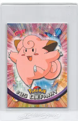 Clefairy #35 - RED LOGO - NON-HOLO - Series 1 - TOPPS POKEMON CARD - NM - Image 1