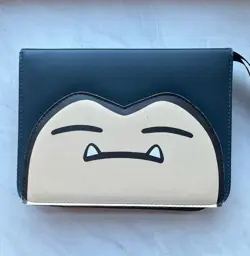 Pokemon Snorlax Binder with Card Sleeves -Used Good Condition - Image 1