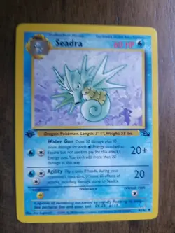 Seadra 1st Edition Fossil Uncommon 42/62 Pokemon Card Near Mint - Image 4