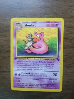 Pokemon Card - 1st Edition Slowbro - (43/62) Fossil Set Uncommon ***NM*** - Image 1