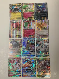 Pokemon TCG XY Series EX + Sun & Moon Series GX Ultra Rare Card LOT of 12 - LP - Image 1