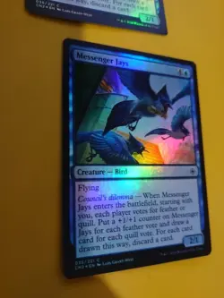 Messenger Jays x2 Brid MTG 2 Card. Conspiracy2 - Take the Crown. FOIL NM - Image 3