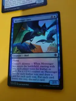 Messenger Jays x2 Brid MTG 2 Card. Conspiracy2 - Take the Crown. FOIL NM - Image 4