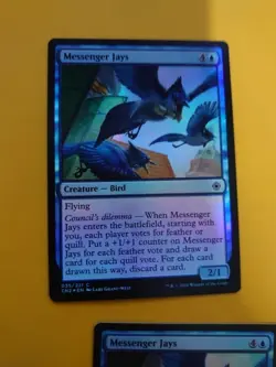 Messenger Jays x2 Brid MTG 2 Card. Conspiracy2 - Take the Crown. FOIL NM - Image 5