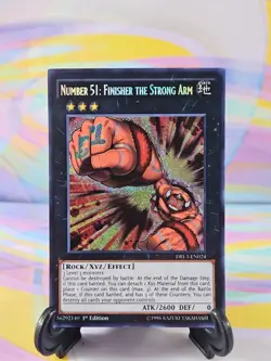 Yu-Gi-Oh TCG Card | Number 51: Finisher the Strong Arm DRL3-EN024 First Edition - Image 1
