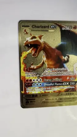 Charizard GX 250HP Gold Metal Pokemon Card Fan Art! - Image 2