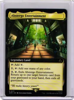 Abstergo Entertainment (0171) *Non-Foil* EXT ART Assassin’s Creed MTG MT/NM - Image 1