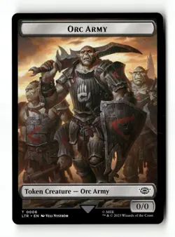 Orc Army (0019) // Food (0022) Double-Sided Token (Surge Foil) T Universes Beyon - Image 1