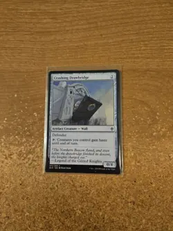 MAGIC THE GATHERING THRONE OF ELDRAINE CRASHING DRAWBRIDGE LIGHTLY PLAYED - Image 1