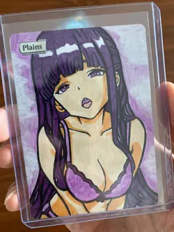 Altered Art MTG Magic Card - Fern Frieren - Hand Painted Anime Manga Alter - Image 4