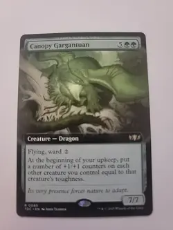 Canopy Gargantuan (Extended Art) Commander: Tarkir: Dragonstorm Regular - Image 1