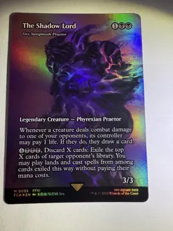 The Shadow Lord-Gix, Yawgmoth Praetor Showcase Foil Final Fantasy MTG NM - Image 1