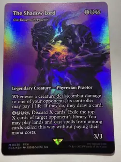 The Shadow Lord-Gix, Yawgmoth Praetor Showcase Foil Final Fantasy MTG NM - Image 3