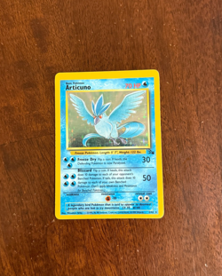 Rare Holographic Pokemon Fossil Set Articuno 2/62 (Unlimited,English) - Image 1