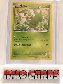 PACK FRESH Pokemon TCG NM-Mint Snivy RC1/RC25 Reverse Holo Radiant Collection HF - Image 1