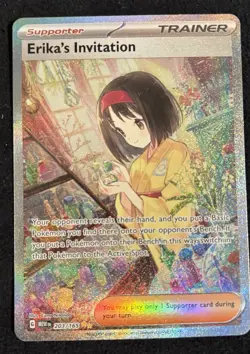 Pokemon Trainer Erika’s Invitation 203/165 S&V 151 Holo English Near Mint Rare - Image 1