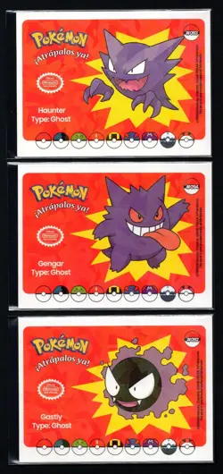 WHOS THAT POKEMON 2025- GASTLY, GENGAR, HAUNTER * CRACKED ICE HOLO - Image 1