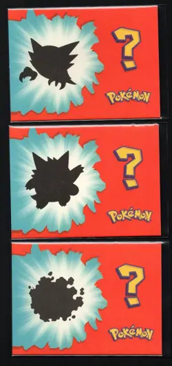 WHOS THAT POKEMON 2025- GASTLY, GENGAR, HAUNTER * CRACKED ICE HOLO - Image 2