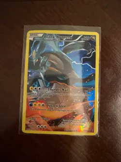 Pokemon 2015 XY Black Star Promo Black Kyurem #XY80 Full Art LP - Image 1