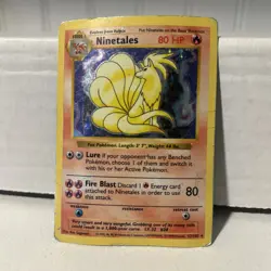 Pokemon - Ninetales - Holo - Base Set Shadowless - Heavy Play - Image 1