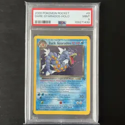 Pokemon - Team Rocket - Dark Gyarados Holo - 2000 - 8/82 - PSA 9 - Mint - Image 1