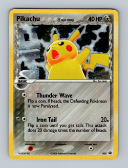 Pikachu 035 Delta Species Light Play Nintendo Promo Holo LP Pokemon 2006 - Image 1