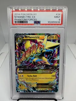 M Manectric EX - 24/119 PSA 9 Mint POKEMON XY Phantom Forces 2014 - Image 1