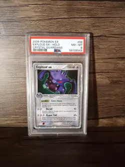 Pokemon Exploud EX 92/100 EX Crystal Guardians Ultra Rare Holo - PSA 8 NM - MT - Image 1