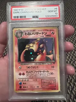 PSA 10 Pokemon 1997 Japanese Rocket Gang Dark Charizard Holo #6 FRESH GRADE - Image 1