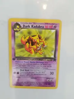 2000 Pokemon Team Rocket 1st Edition Dark Kadabra Vintage NearMint to Mint No.39 - Image 2