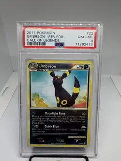 Pokemon Umbreon Call of Legends Reverse Holo Rare #22 PSA 8 - Image 1