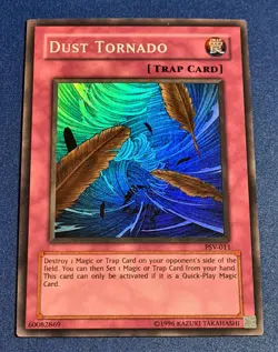 Dust Tornado #PSV-011 Super Rare Yu-Gi-Oh Pharaoh's Servant 2002 EN Mint Vintage - Image 1