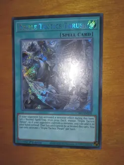 Triple Tactics Thrust 1st Edition Secret Rare CH01-EN030 Yu-Gi-Oh! - Image 2