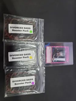 Divorced Dads TCG FIRST EDITION 3 PACKS PLUS BONUS CARD - Image 1