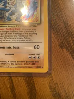 Pokemon Card Machamp 100 HP Holo 1st Edition Seismic Toss - Image 4