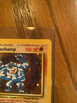 Pokemon Card Machamp 100 HP Holo 1st Edition Seismic Toss - Image 5