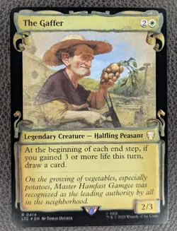 MtG Magic The Gaffer Showcase Foil Rare Lord of the Rings Commander LTC #0414 x1 - Image 1