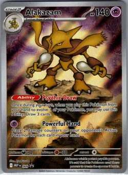 Alakazam MEP 009 ME: Mega Evolution Promo - Pokemon Card - NM - Image 1