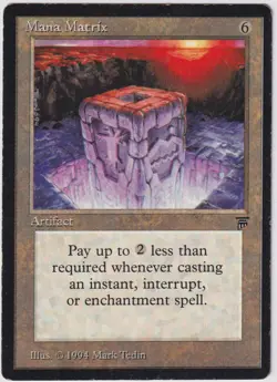 MTG 1X Mana Matrix X1 Legends Magic the Gathering - MP - Image 1