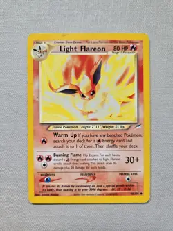 Pokemon TCG Light Flareon Card 46/105 Neo Destiny 2002 - Image 1